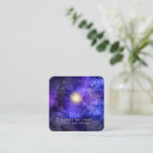 Carte De Visite Carré *~* Healing Light Hands Stars Universe Cosmic (Debout devant)