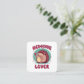 Carte De Visite Carré Hedgehug Lover (Debout devant)