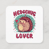 Carte De Visite Carré Hedgehug Lover (Dos)