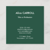 Carte De Visite Carré Henri Rousseau - La Jungle Equatoriale - Code QR (Dos)