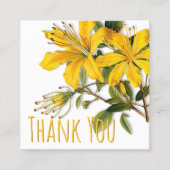 Carte De Visite Carré Herbal Business Remise Merci client (Devant)