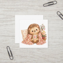 Hérisson cosy de la Saint-Valentin avec du chocola