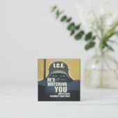 Carte De Visite Carré He's Watching You 2026 (Debout devant)