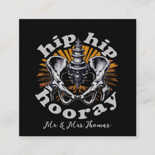 Carte De Visite Carré Hip Hip Hop Funny Hip Chirurgie de remplacement de