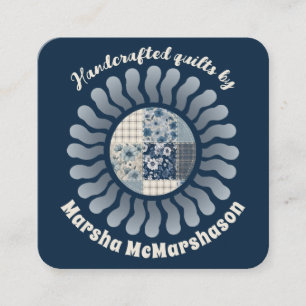 Carte De Visite Carré Hippie courtepointe de couture couture couturière