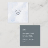 Carte De Visite Carré Hiver de logo (Devant / Derrière)