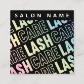 Carte De Visite Carré Holographique Eyelash Extensions Lash Lift (Devant)