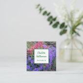 Carte De Visite Carré Horticulteur Floral (Debout devant)