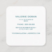 Carte De Visite Carré Hummingbird  Business Card (Dos)