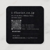 Carte De Visite Carré i floristさまショップカード１（角丸） (Dos)