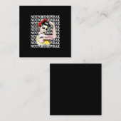 Carte De Visite Carré I Love Baignade - Swim Maman Pas Faible Design (Devant / Derrière)