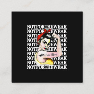 Carte De Visite Carré I Love Baignade - Swim Maman Pas Faible Design