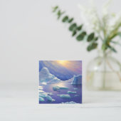 Carte De Visite Carré Iceberg (Debout devant)
