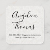 Carte De Visite Carré Icône de la caméra (Dos)