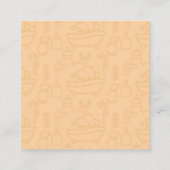 Carte De Visite Carré Icône Dog Wash Douche (Dos)