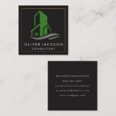 Carte De Visite Carré Icône Générer (Devant / Derrière)