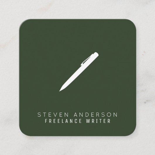 Carte De Visite Carré Image de l'application avec logo (Devant)