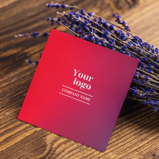 Carte De Visite Carré Image Holographique Gradient Les Icônes Des Médias