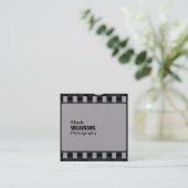 Carte De Visite Carré Image négative de bande film (Debout devant)