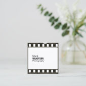 Carte De Visite Carré Image négative de bande film (Debout devant)