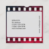 Carte De Visite Carré Image négative de bande film (Dos)