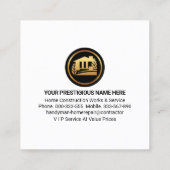 Carte De Visite Carré Immo frontière du bâtiment principal (Dos)