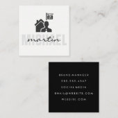 Carte De Visite Carré Immobilier (Devant / Derrière)
