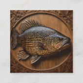 Carte De Visite Carré Impression textuelle 3D Australian Murray Cod, (Dos)