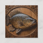 Carte De Visite Carré Impression textuelle 3D Australian Murray Cod, (Devant)
