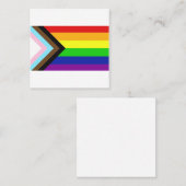 Carte De Visite Carré Indicateur de fierté d'avancement (Devant / Derrière)