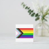 Carte De Visite Carré Indicateur de fierté d'avancement (Debout devant)