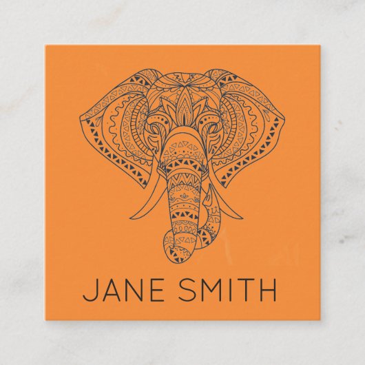 Carte De Visite Carré Industrie créative élégante moderne de conception (Devant)