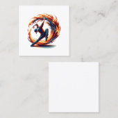 Carte De Visite Carré Inferno Spin - Stimuler l'esprit de Breakdance (Devant / Derrière)