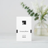 Carte De Visite Carré initial simple (Debout devant)