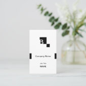 Carte De Visite Carré initial simple (Debout devant)
