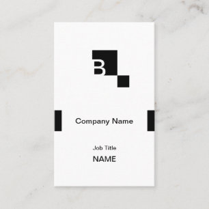Carte De Visite Carré initial simple