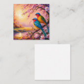 Carte De Visite Carré Inséparables (Devant / Derrière)