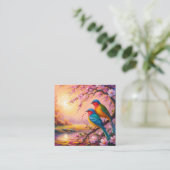 Carte De Visite Carré Inséparables (Debout devant)