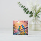 Carte De Visite Carré Inséparables (Debout devant)