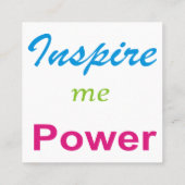 Carte De Visite Carré Inspire-moi Spirits (Dos)