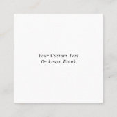 Carte De Visite Carré Instagram QR Code Promotionnel (Dos)