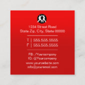 Carte De Visite Carré Institut universitaire des arts martiaux (Dos)