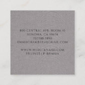 Carte De Visite Carré Instructeur de méditation moderne Lotus Pose Manda (Dos)