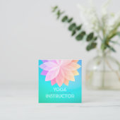 Carte De Visite Carré Instructeur de méditation YOGA Studio Mandala colo (Debout devant)