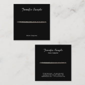 Carte De Visite Carré Instructeur de musique enseignant Élégant Modèle m (Devant / Derrière)