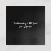 Carte De Visite Carré Instructeur de skateboard | Sports actifs (Dos)