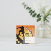 Carte De Visite Carré Instructeur de skateboard | Sports actifs (Debout devant)