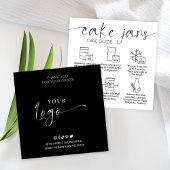 Carte De Visite Carré Instructions pour l'entretien de la jarre de gâtea