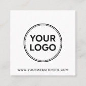 Carte De Visite Carré Instructions simples pour l'entretien des bougies (Devant)