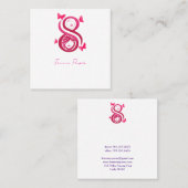 Carte De Visite Carré , International Women’s Day (Devant / Derrière)